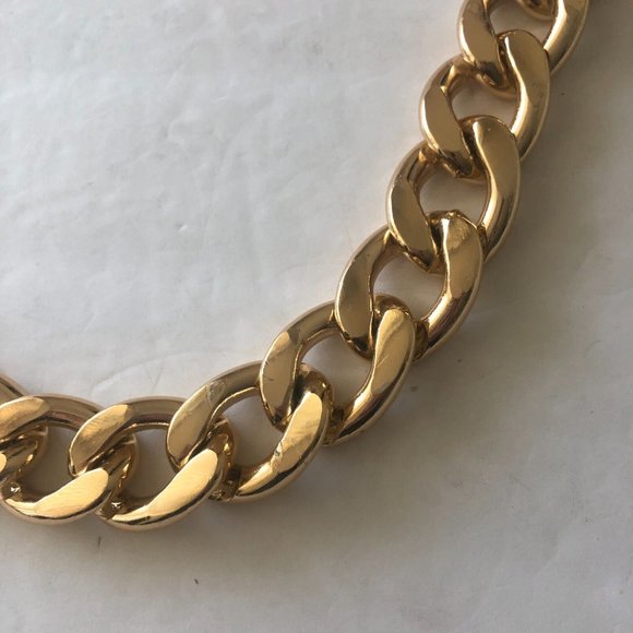 Gold Color Chain Handbag Handle / Bag Accessory Detachable Metal New 17" - Picture 2 of 4